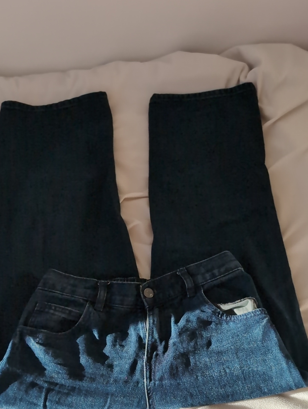 Low Rise straight Jeans; Dark Blue; Ardene